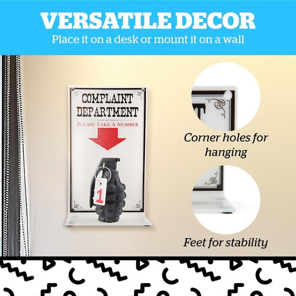 Funny Complaint Department Sign Display - Picture 5 of 6